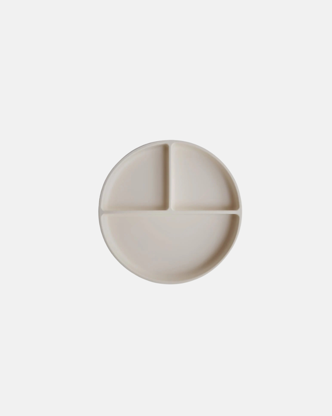 Mushie Silicone Suction Plate in Ivory