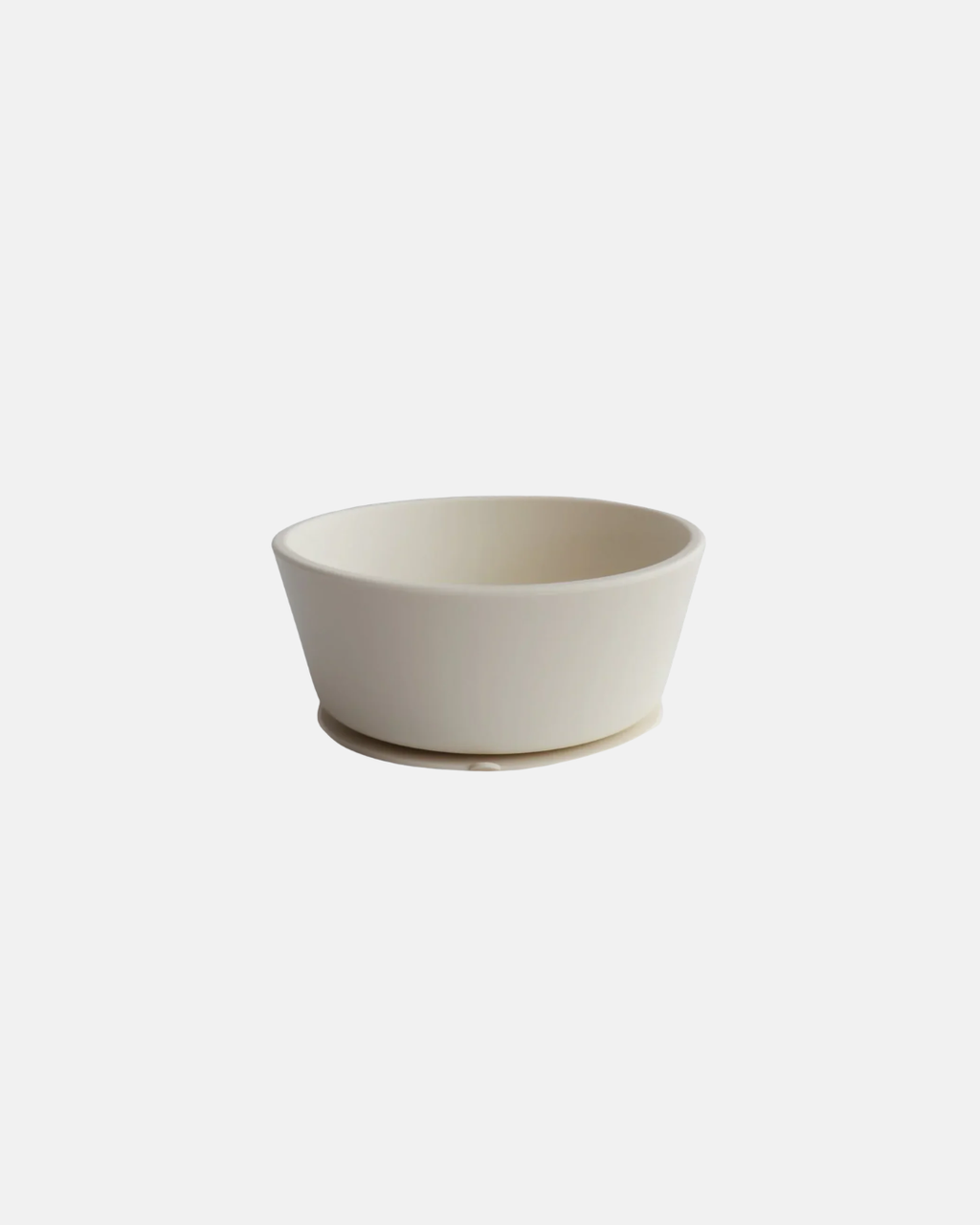 Mushie Silicone Suction Bowl in Ivory