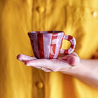 Bloomingville Striped Nini Espresso Mug in Two Colours