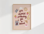 Kira Bolton Get A Treat Wall Print in A4