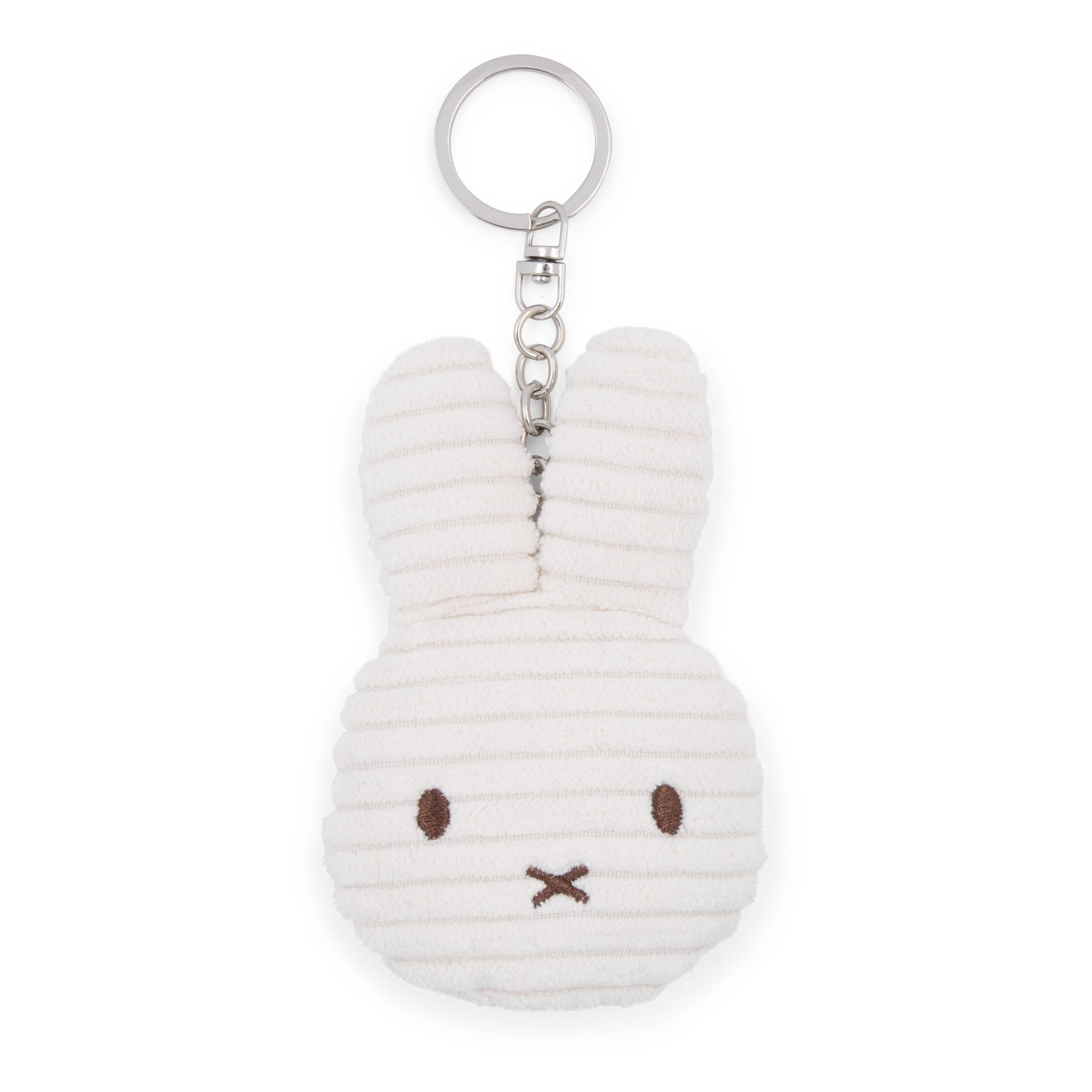 Miffy Flat Keyring Corduroy ECO in White
