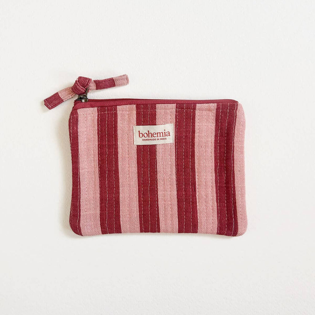 Bohemia Design Jaipur Stripe Cosmetics Pouch in Two Colours