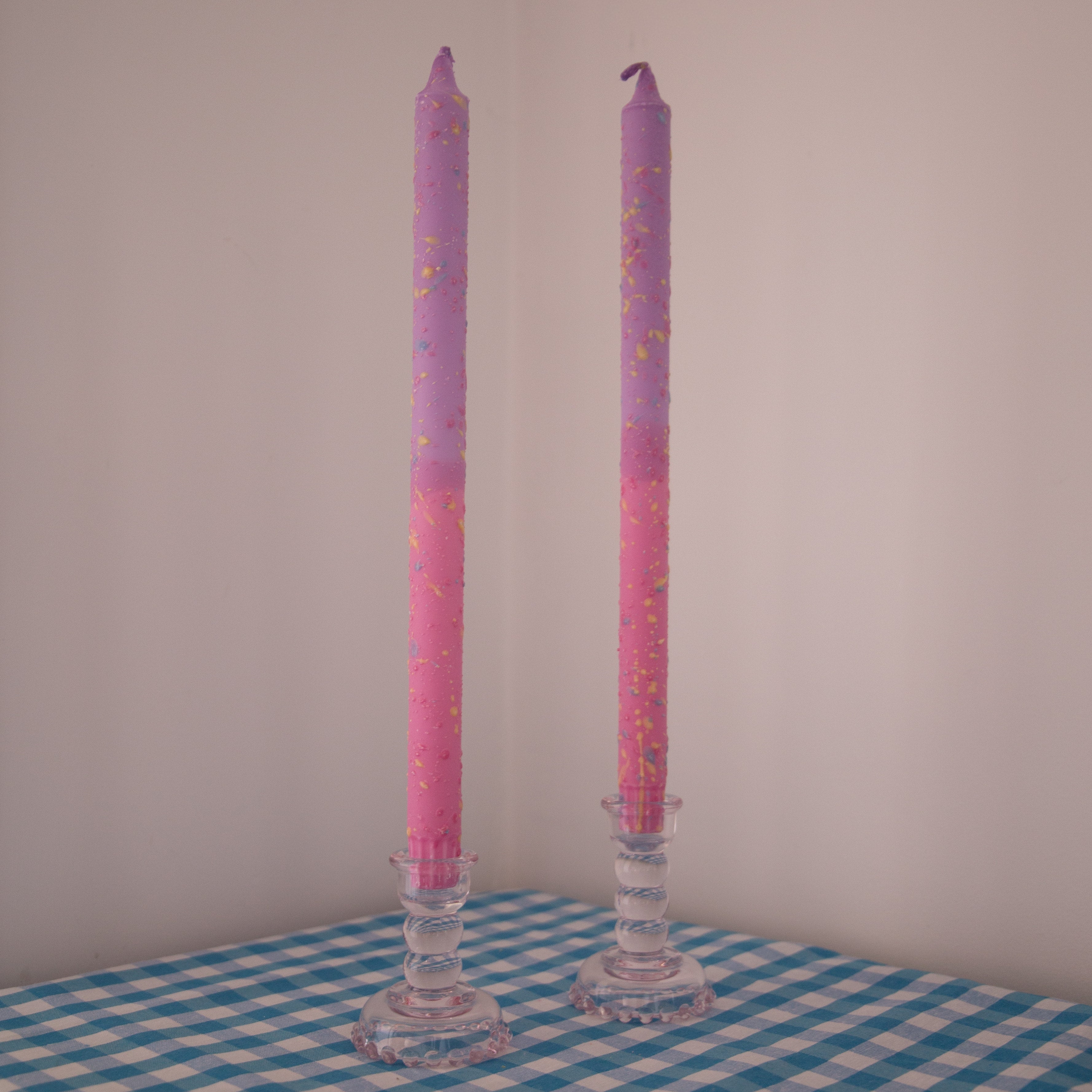 Nordtrice Ombre and Confetti 30cm Long Taper Candles