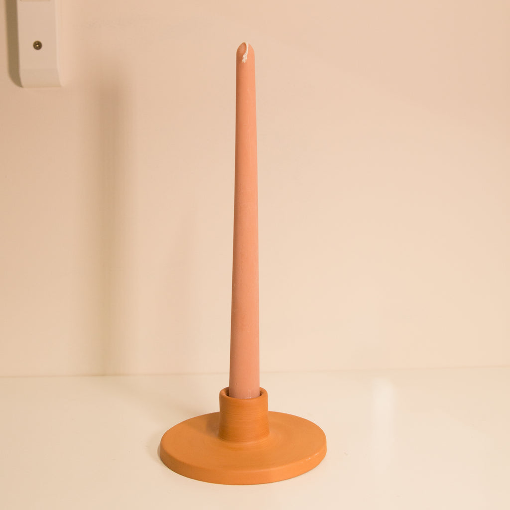 Coconut Wax Taper Candle in Various Colours