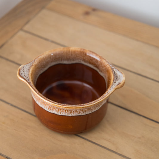 Vintage and Pre-Loved Glazed Ceramic Oven Dish in Small