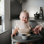 Mushie Silicone Suction Bowl in Ivory
