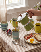 Colourful Coffee Percolator and Stove Top Pot in Pink