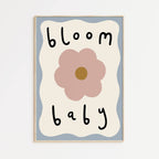 Kitty Makes Bloom Baby Wall Art Print in A4