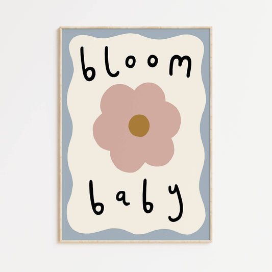 Bloom Baby A4 Wall Art Print