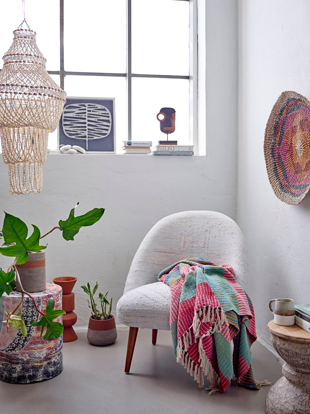 Bloomingville Isnel Multi Recycled Cotton Throw