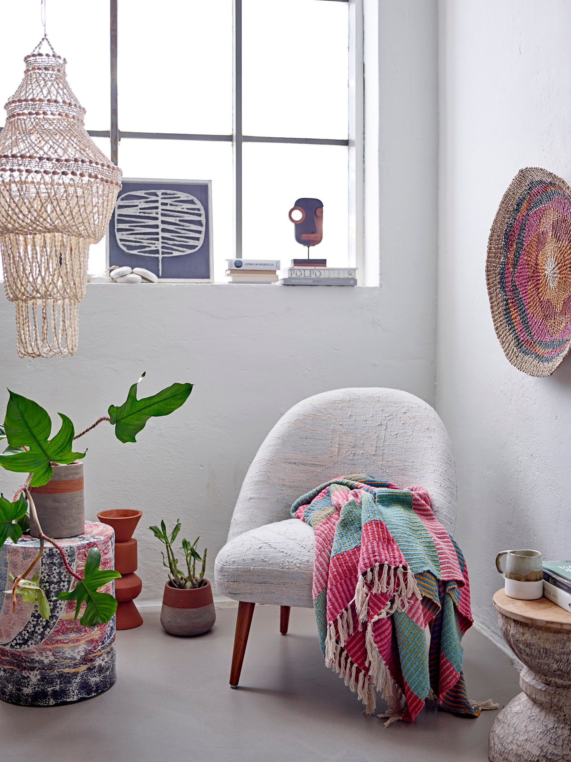 Bloomingville Isnel Multi Recycled Cotton Throw