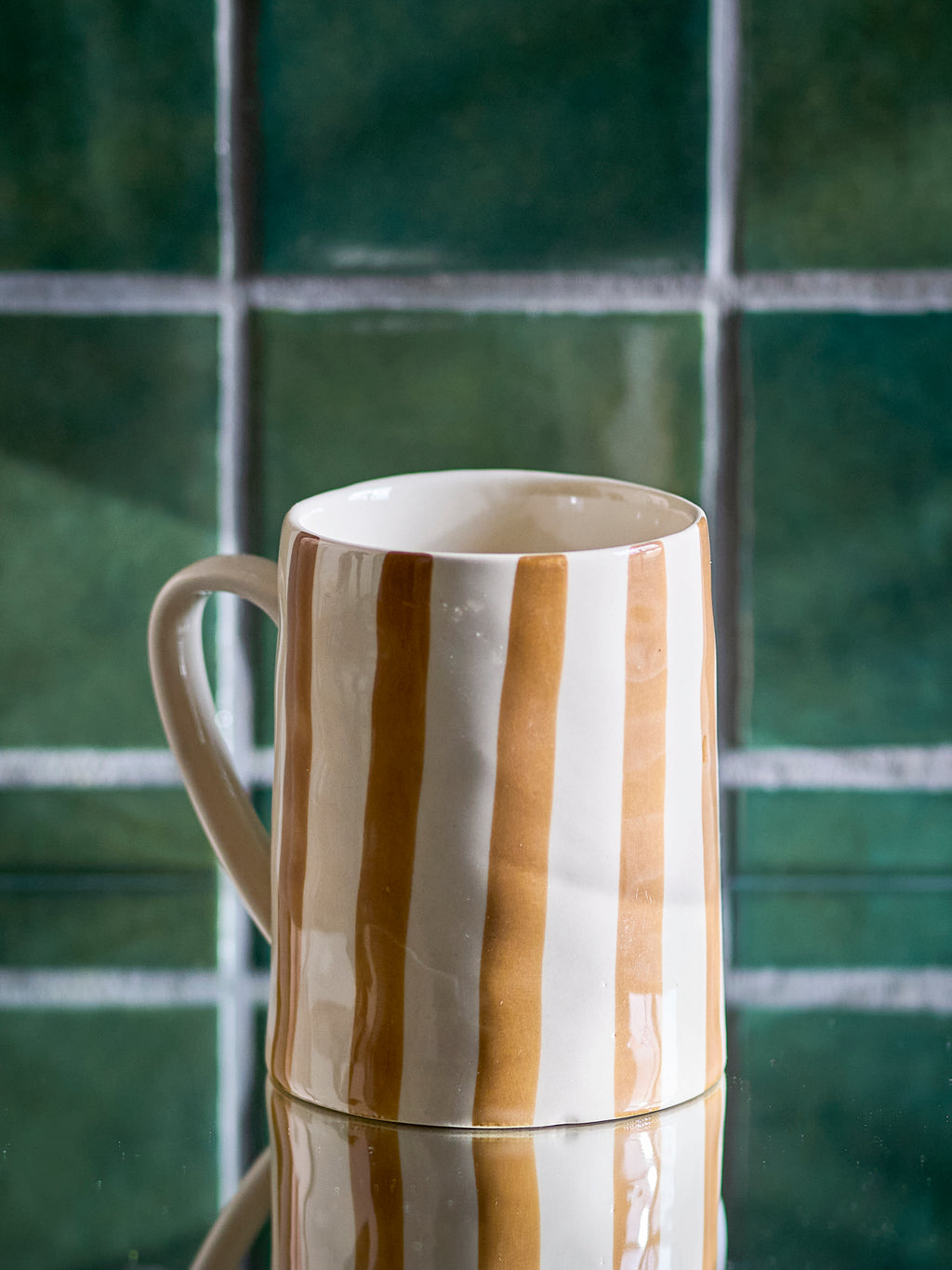Bloomingville Begonia Striped Mug in Pink, Blue or Brown