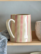 Bloomingville Begonia Striped Mug in Pink, Blue or Brown