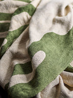 Bloomingville Dalmine Green Recycled Cotton Throw