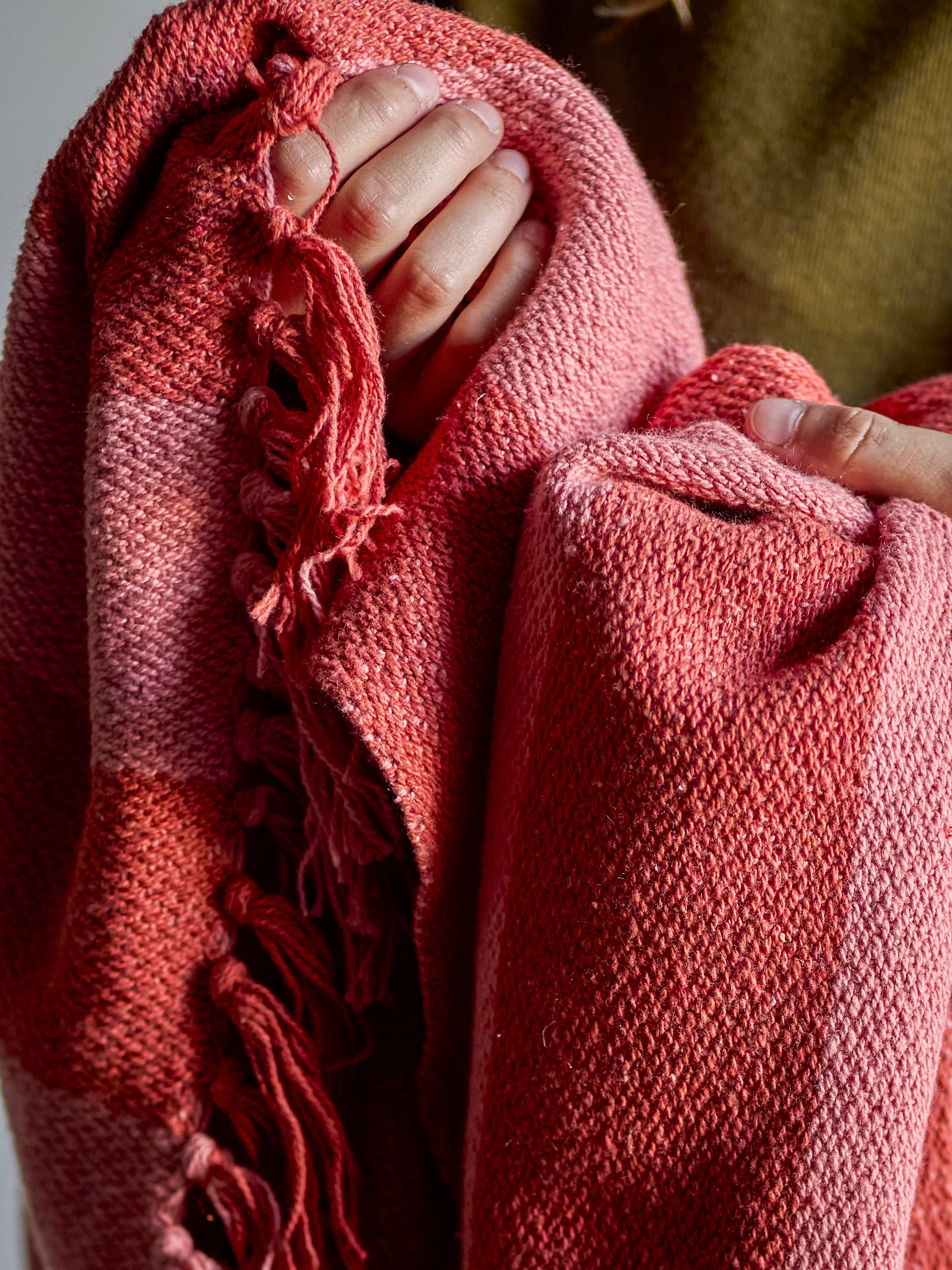 Bloomingville Frello Striped Recycled Cotton Throw Blanket