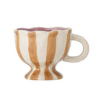 Bloomingville Striped Frilly Willa Cup in Burnt Orange