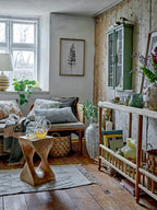 Bloomingville Hazem Firwood Cabinet in Pink or Green