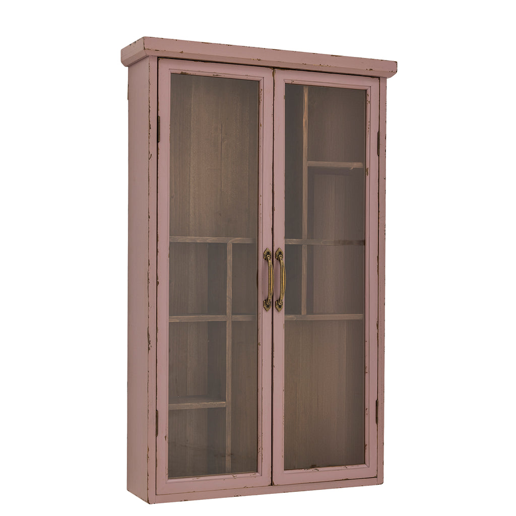 Bloomingville Hazem Firwood Cabinet in Pink or Green