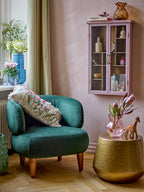 Bloomingville Hazem Firwood Cabinet in Pink or Green