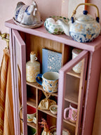 Bloomingville Hazem Firwood Cabinet in Pink or Green