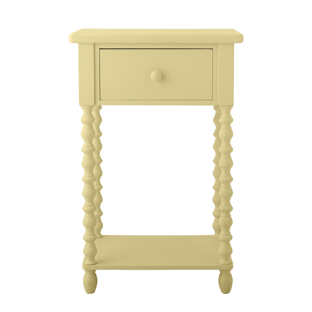 Bloomingville Salino Firwood Side Table Yellow