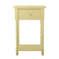 Bloomingville Salino Firwood Side Table Yellow