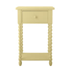 Bloomingville Salino Firwood Side Table Yellow