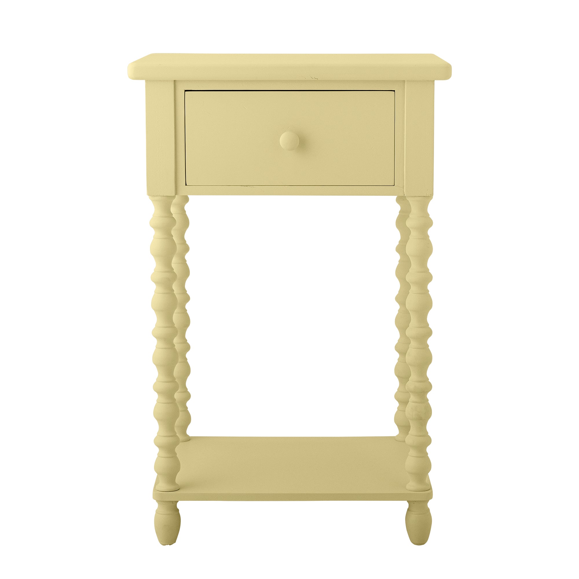Bloomingville Salino Firwood Side Table Yellow