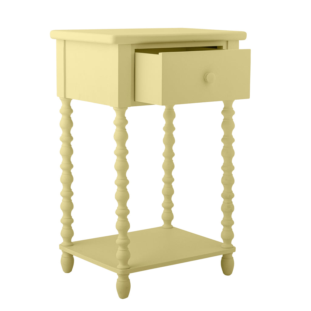 Bloomingville Salino Firwood Side Table Yellow