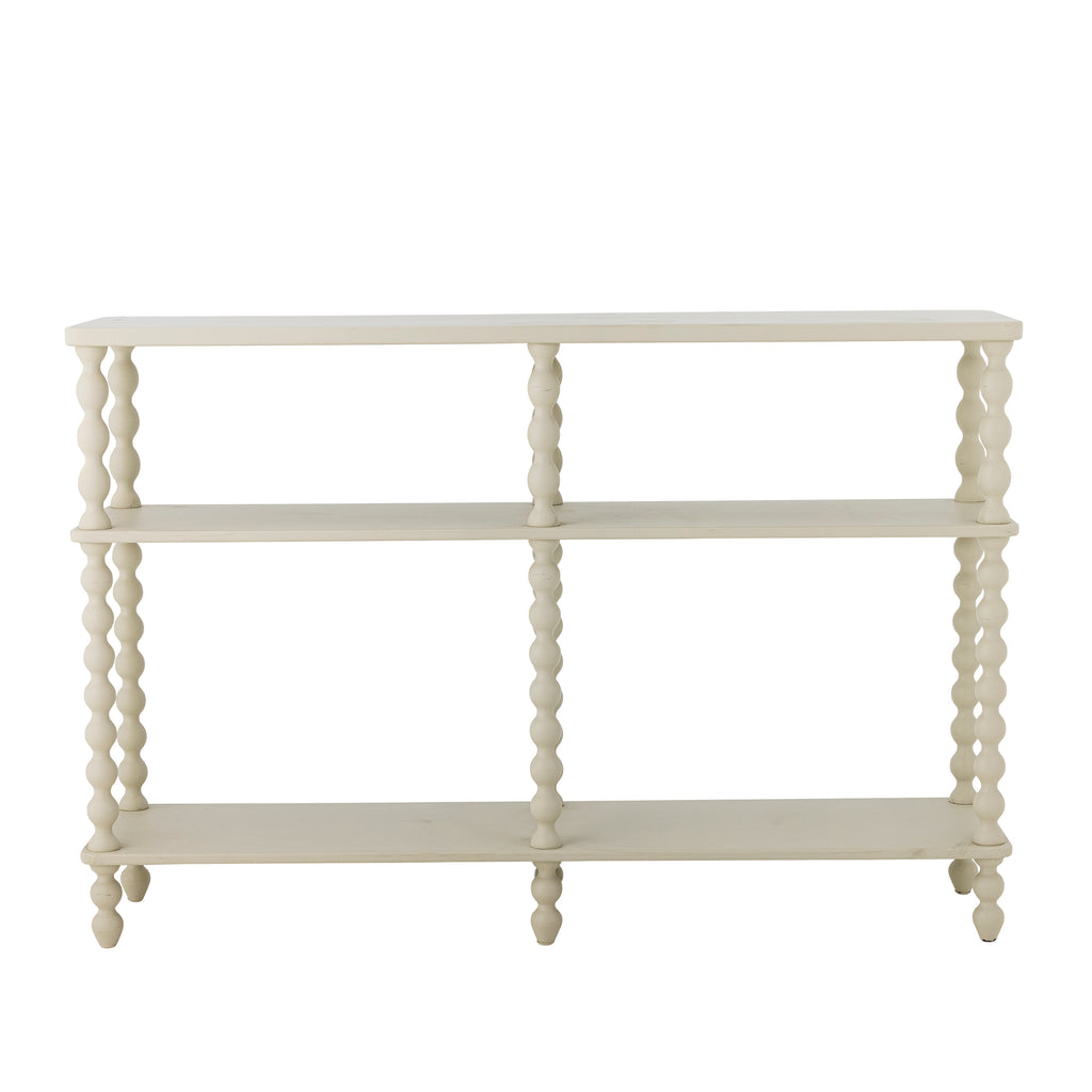 Bloomingville Salino Bobbin Console Firwood Table in White