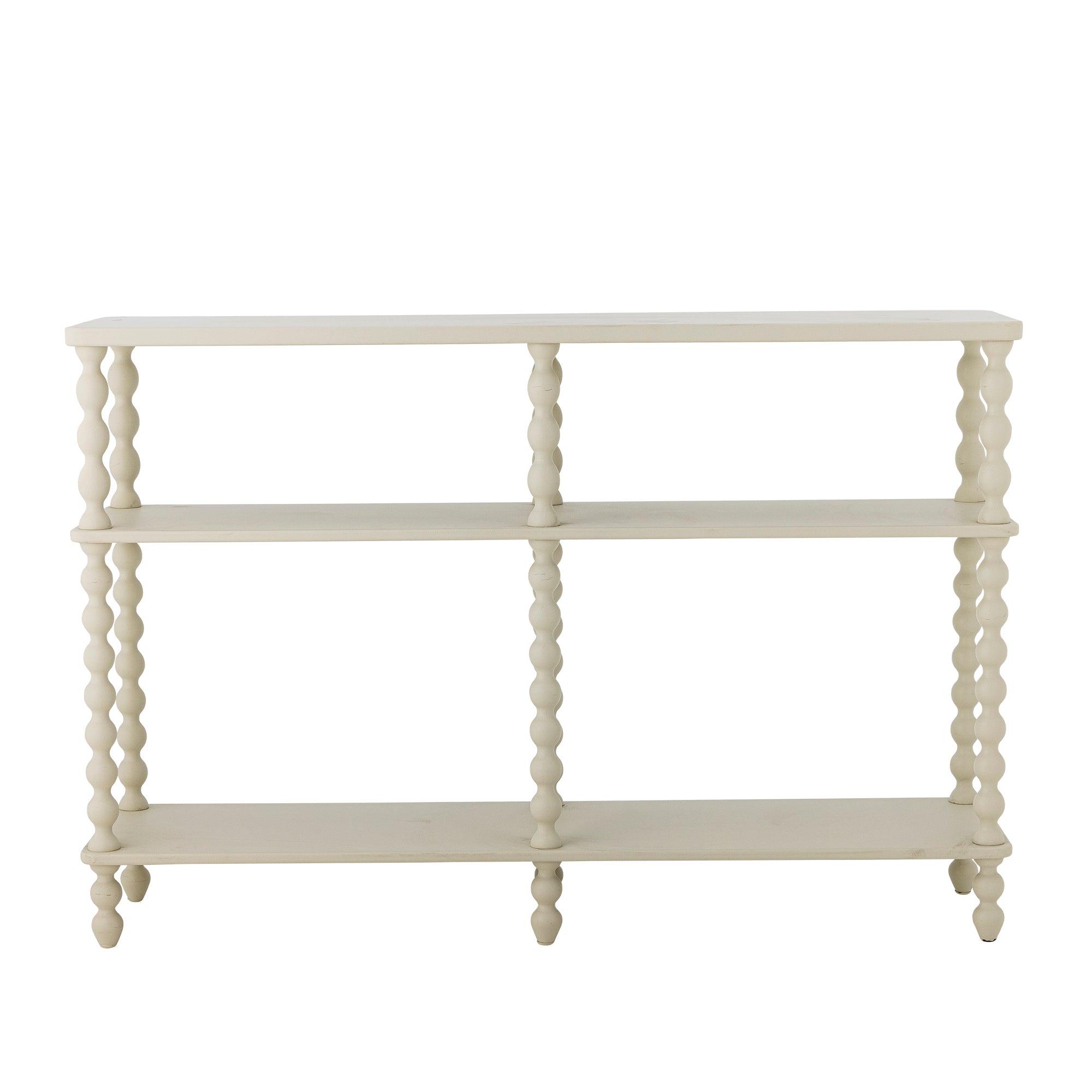 Bloomingville Salino Bobbin Console Firwood Table in White