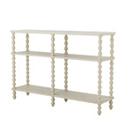 Bloomingville Salino Bobbin Console Firwood Table in White