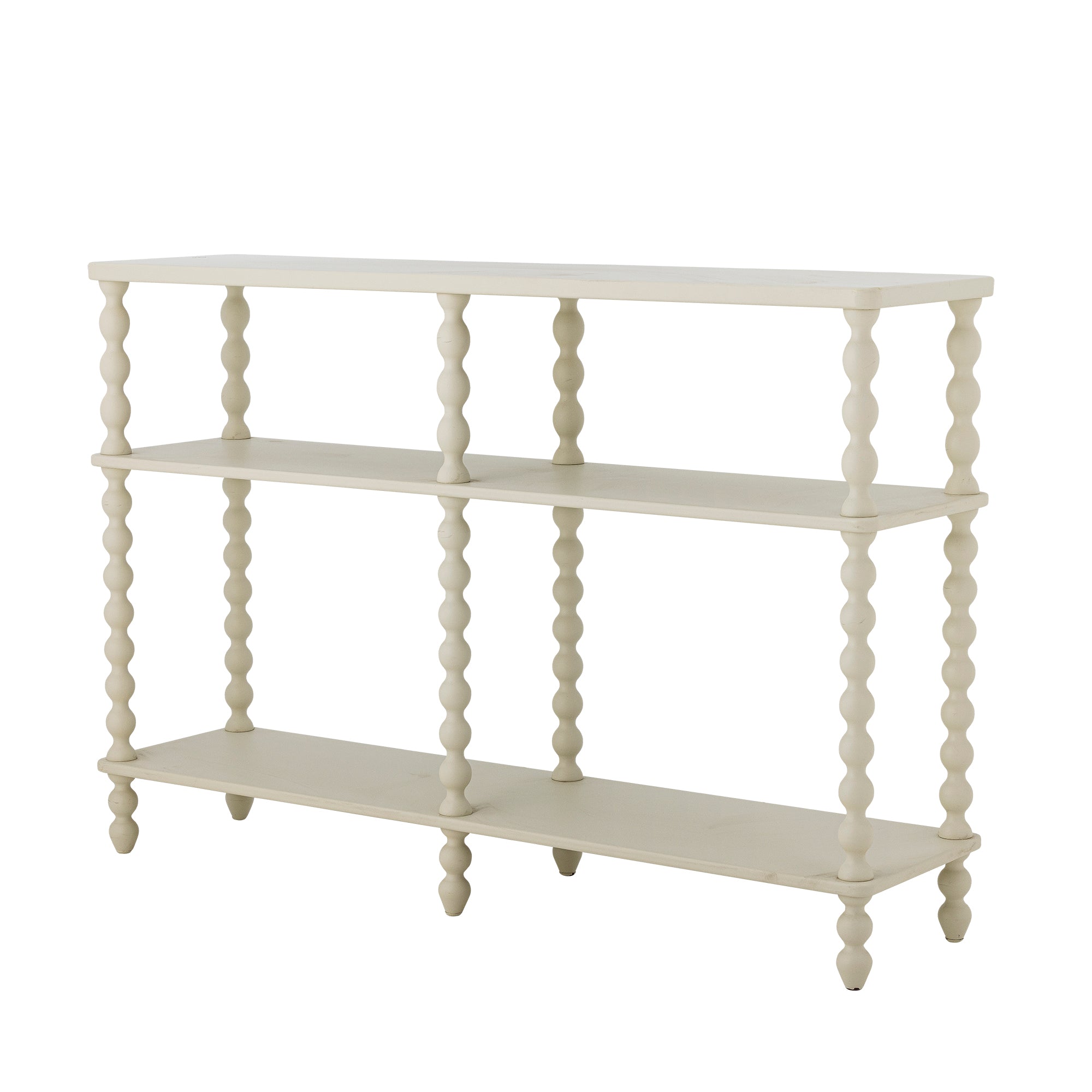 Bloomingville Salino Bobbin Console Firwood Table in White