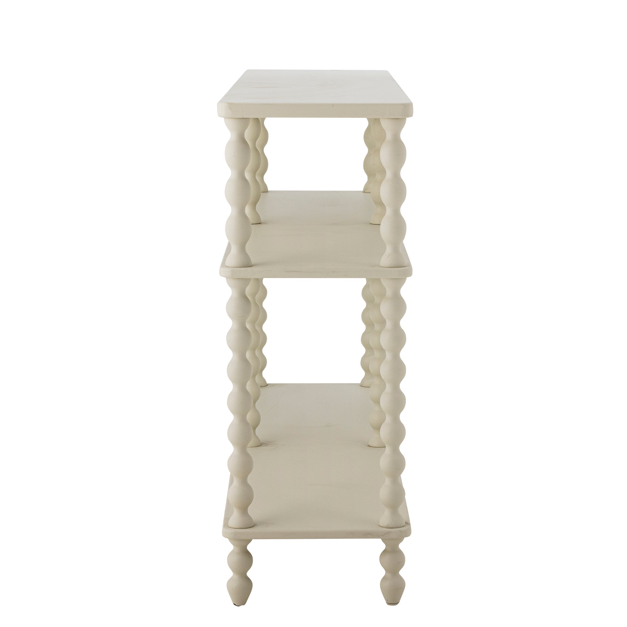 Bloomingville Salino Bobbin Console Firwood Table in White