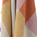 Bloomingville Hadley Pink Check Recycled Cotton Throw