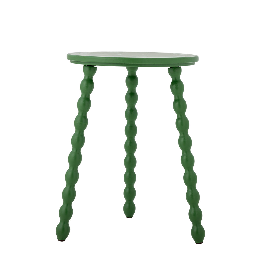 Bloomingville Salino Bobbin Circle Side Table in Blue or Green