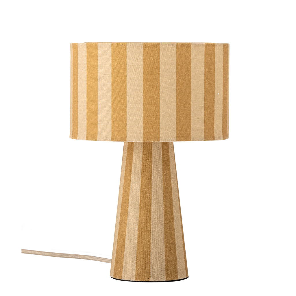Bloomingville Yellow Stripe Linen Emmie Table Lamp
