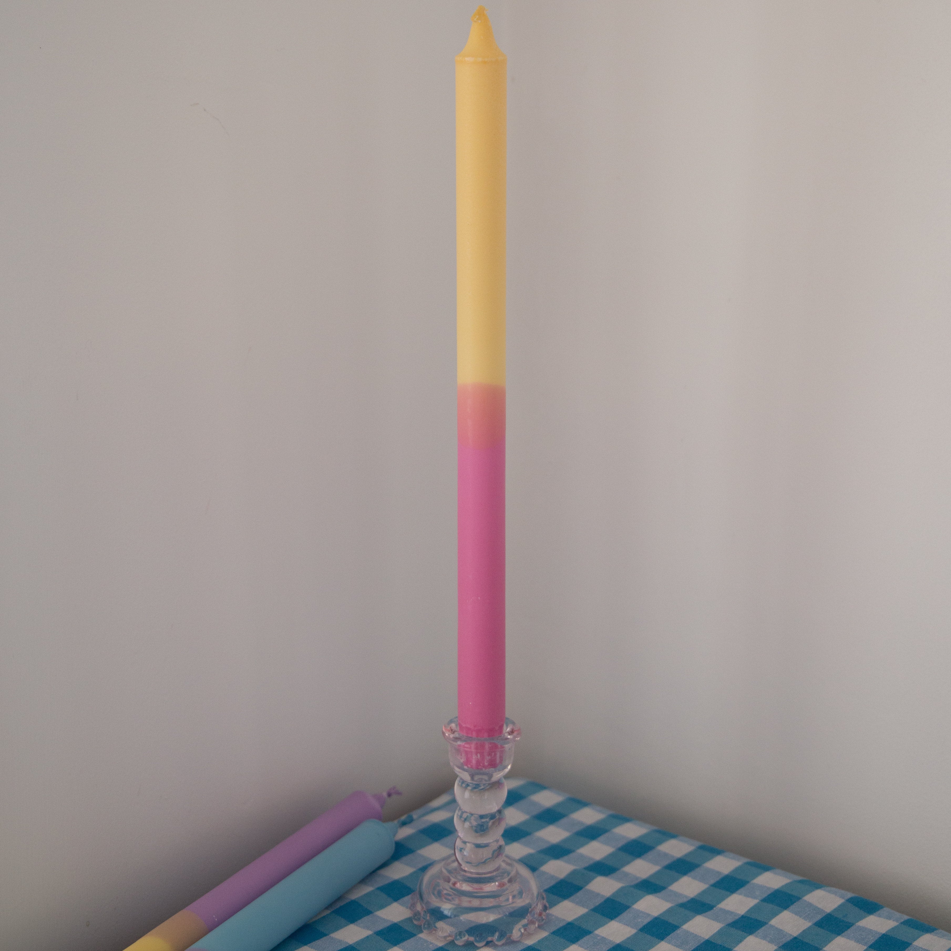 Nordtrice Rainbow 100% Natural Wax 30cm Long Taper Candles