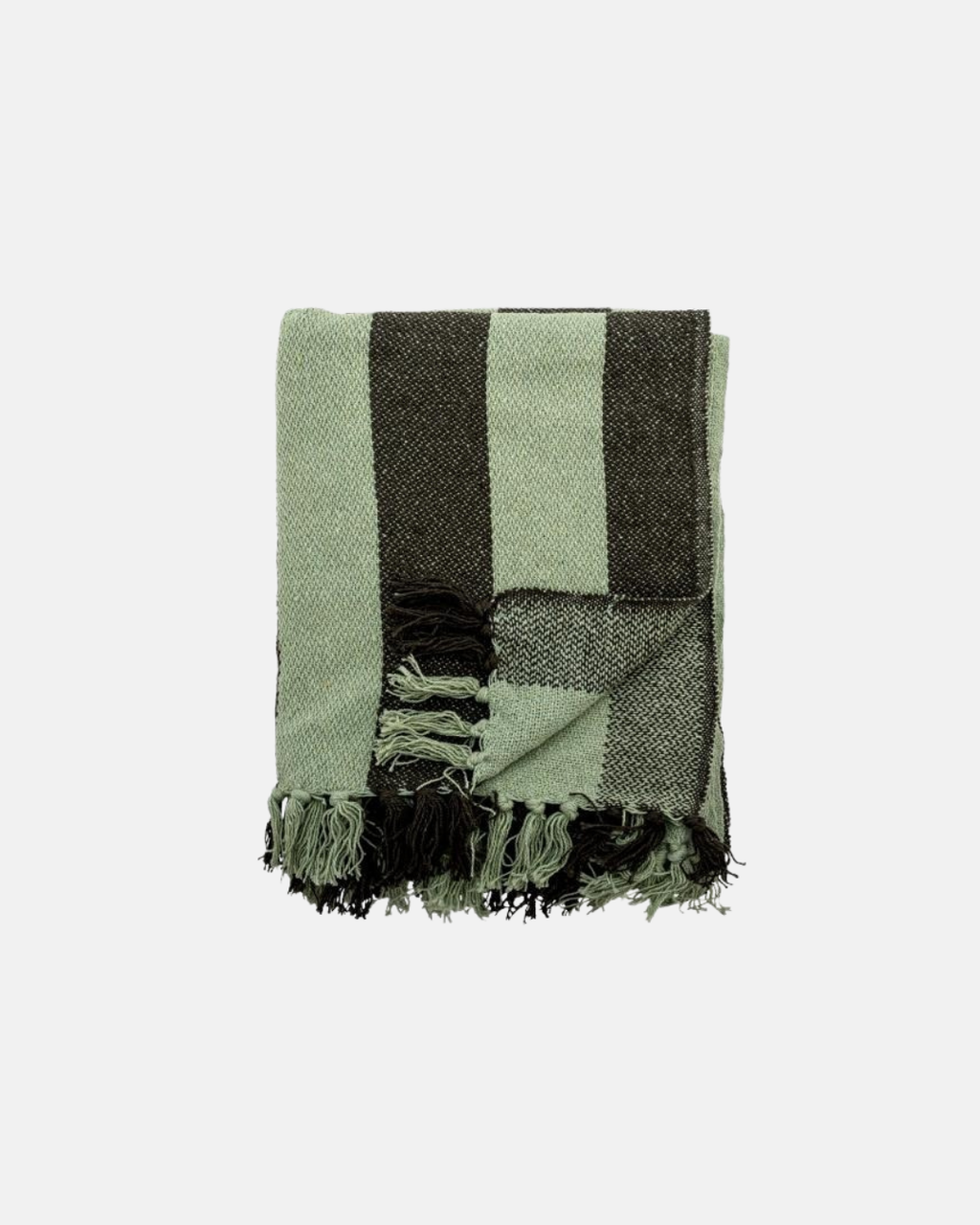 Bloomingville Frello Striped Recycled Cotton Throw Blanket