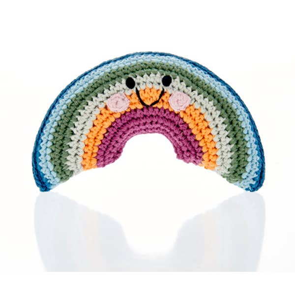 Crochet Rainbow Rattle by Pebblechild