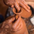 Roca Caus Traditional Candle Holder in Dark Green