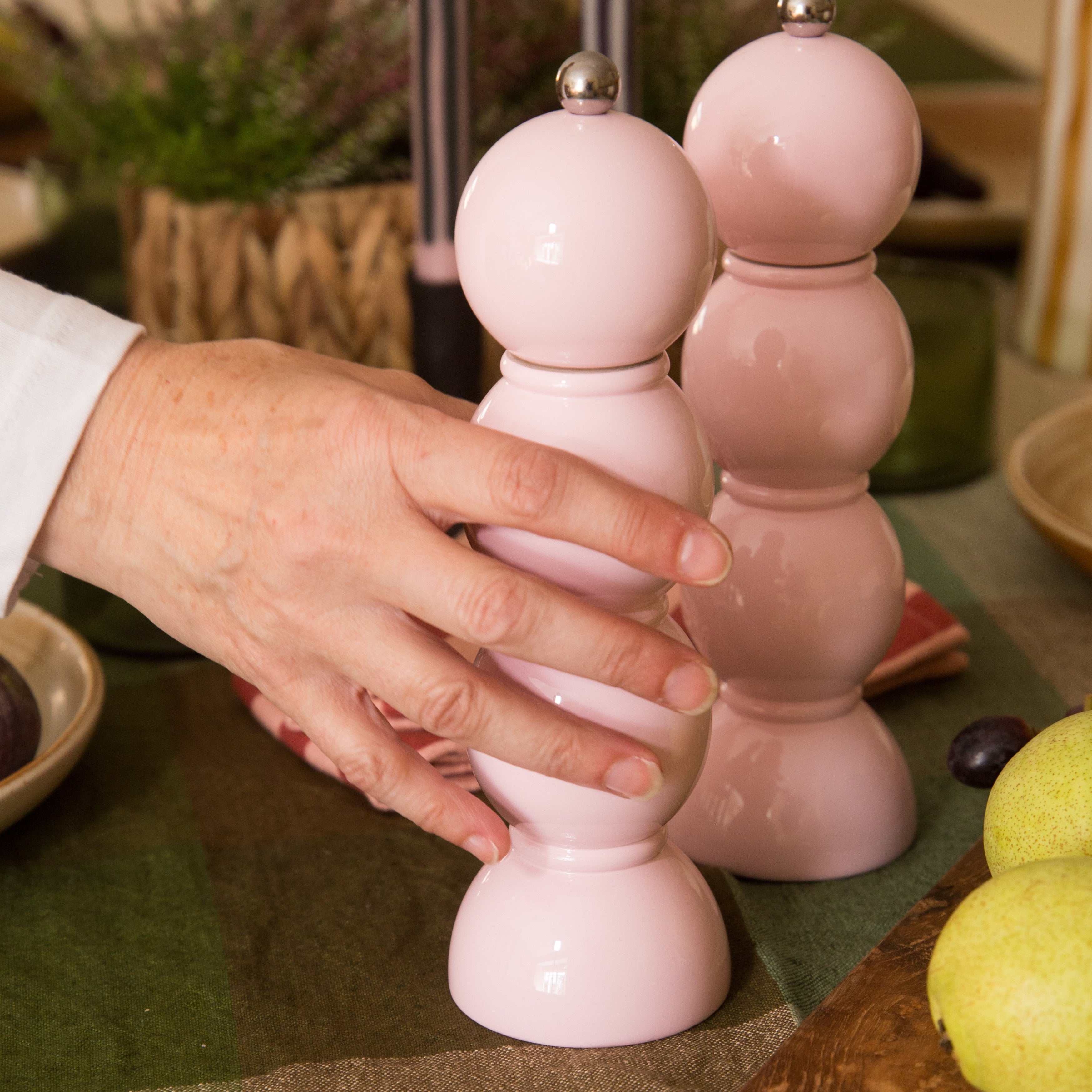 Addison Ross Bobbin Salt & Pepper Grinder in Cherry Red
