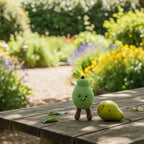 Best Years Organic Cotton Handmade Pear Rattle in Green