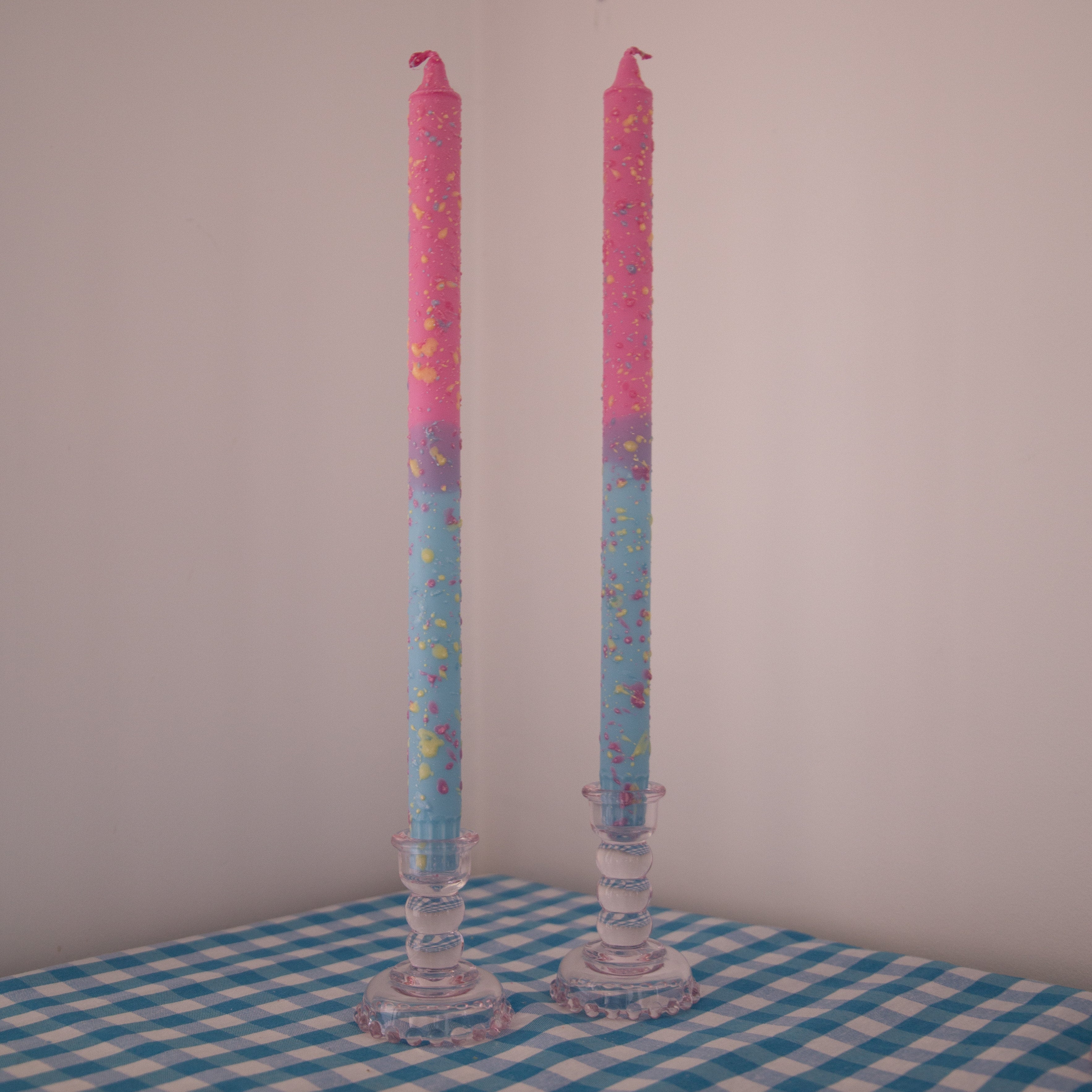 Nordtrice Ombre and Confetti 30cm Long Taper Candles