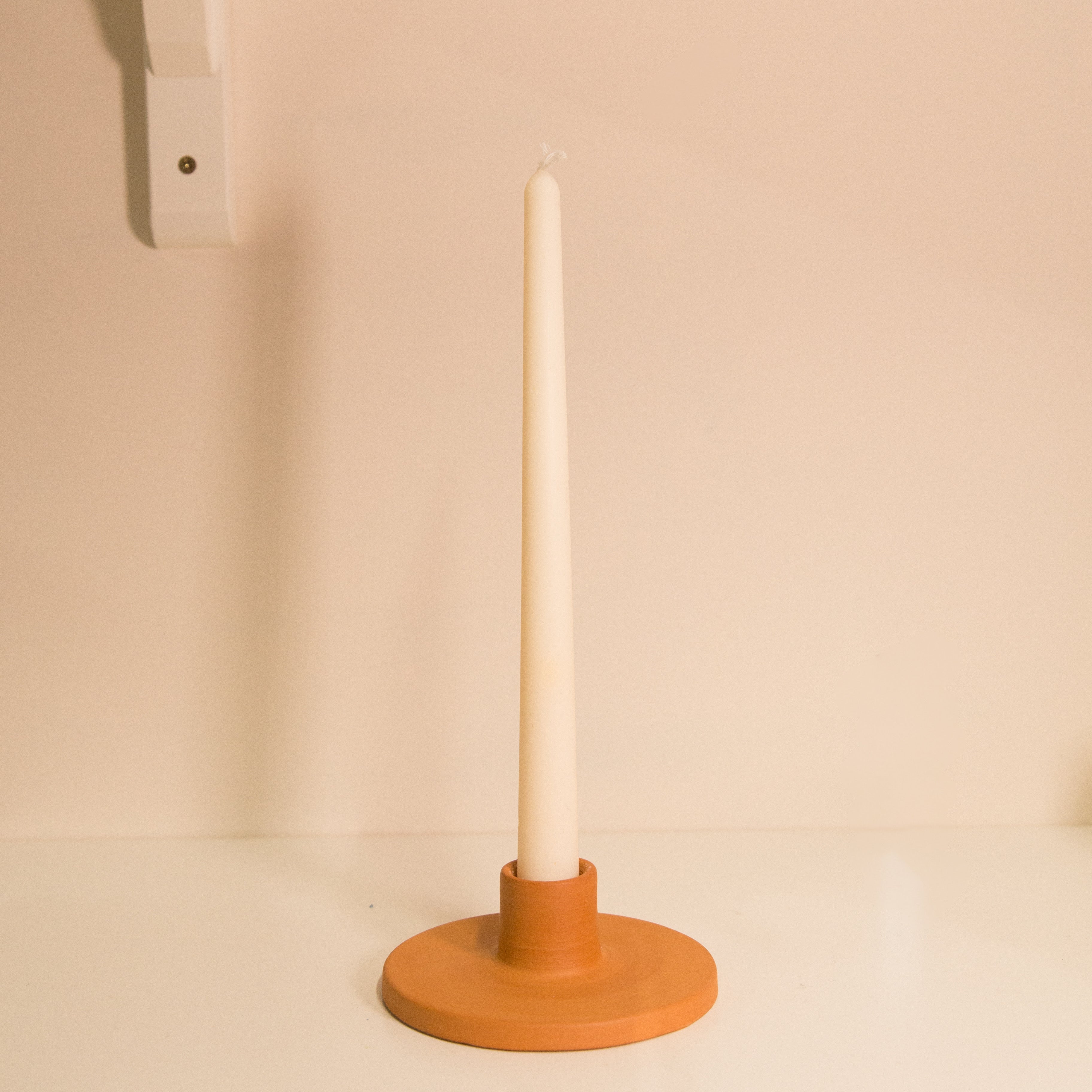 Coconut Wax Taper Candle in Various Colours