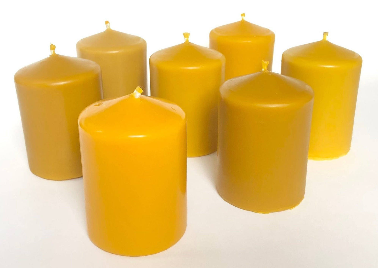Five Bee's Yard 100% Natural Beeswax Pillar Candle
