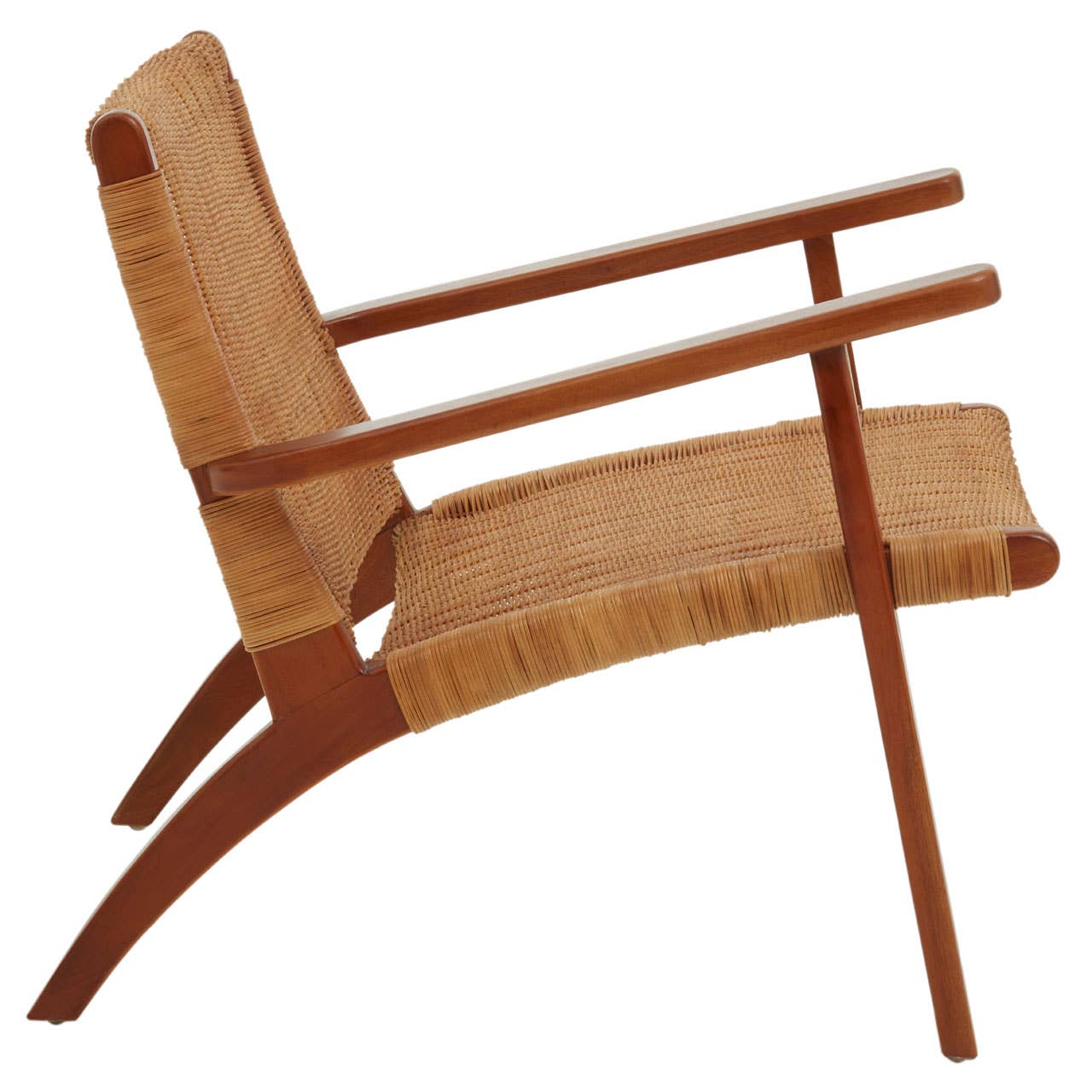 Java Woven Chair in Brown Natural Rattan