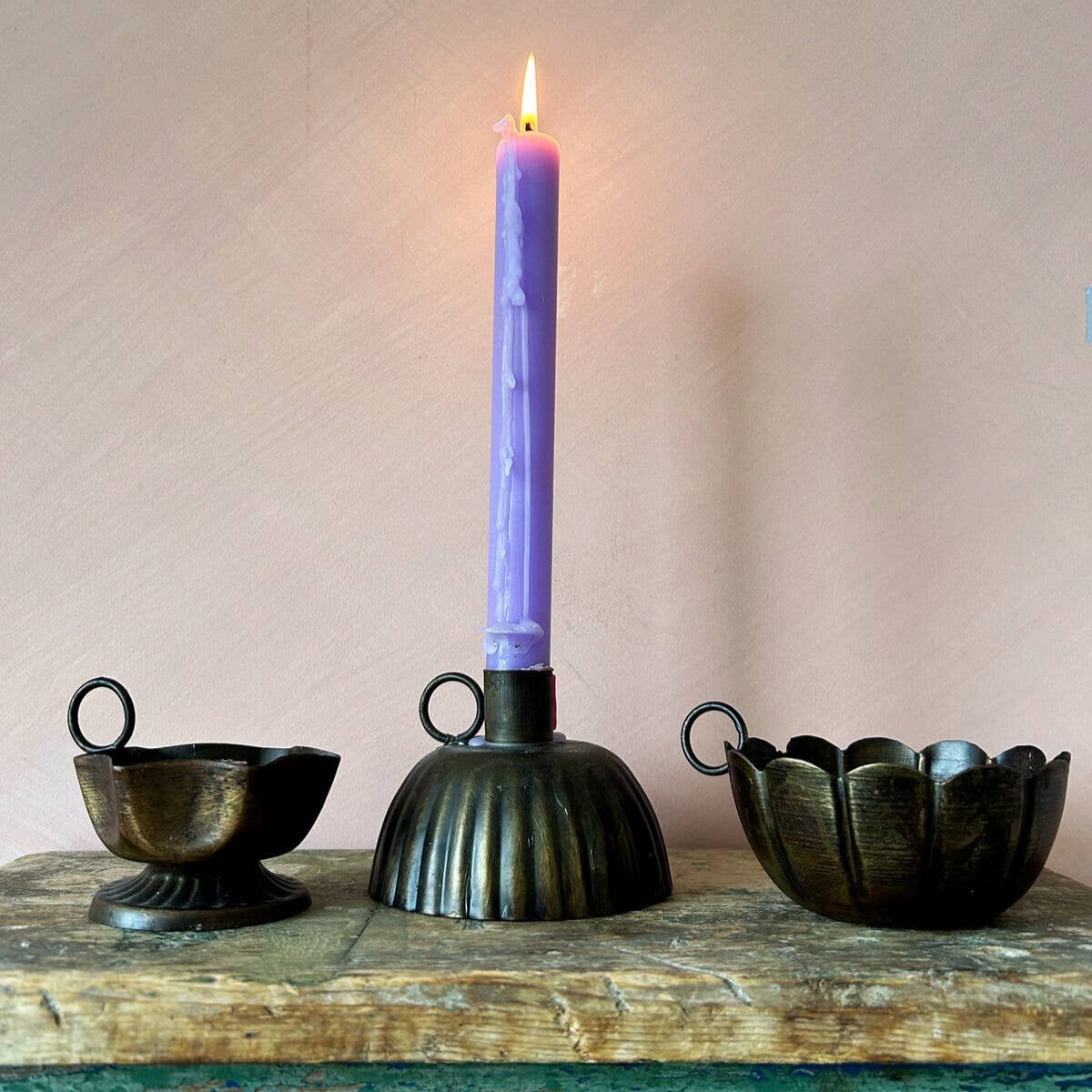 Bohemia Petticoat Metal Candle Holders