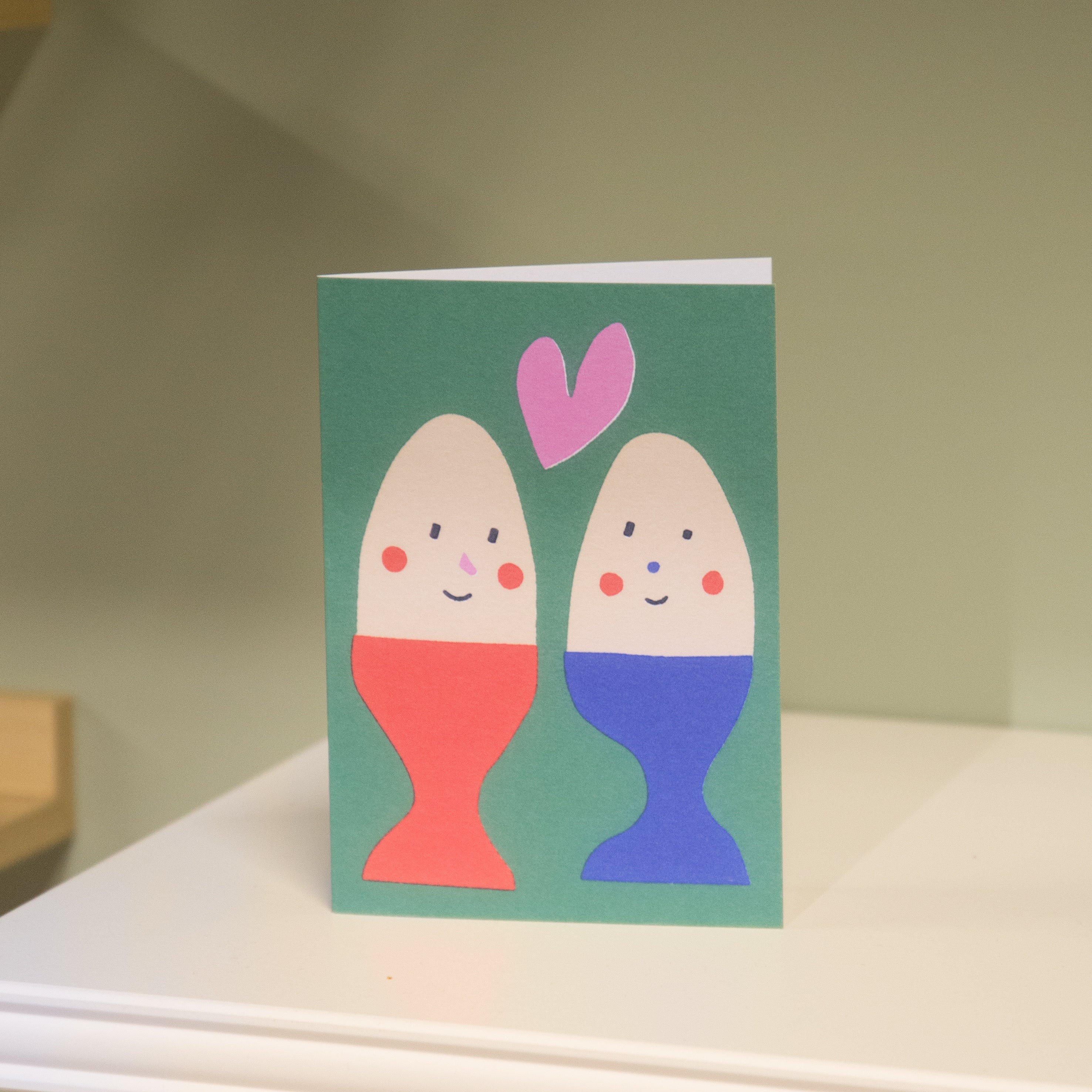 Eggs Greetings Card by Sue Doeksen