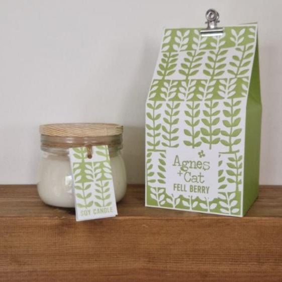 Front Package detail Agnes & Cat Soy Jar Candles 